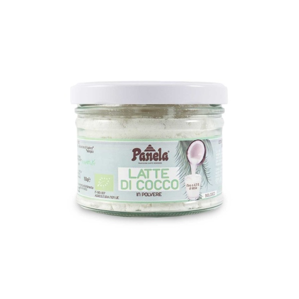 LATTE DI COCCO IN POLVERE 150G BIOLOGICO - Panela - GTC S.r.l. Via Pascoli  6, 29010 Pontenure (Pc) P.IVA/Vat 01180350157 info@panela.it