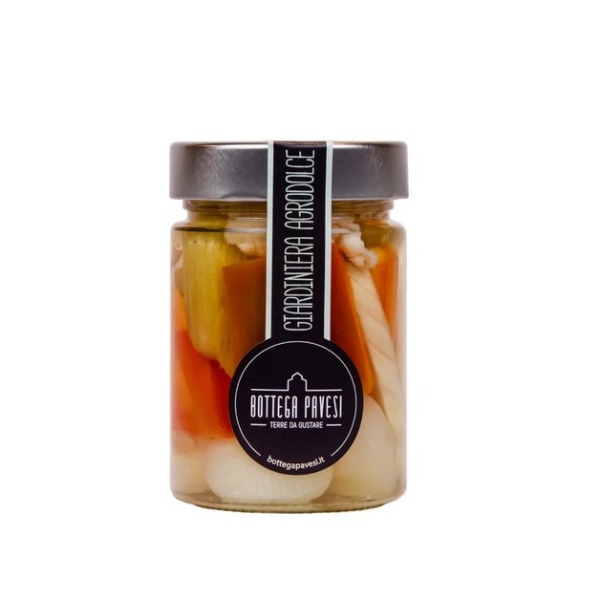 Giardiniera in Olio con Aglio Nero Fermentato 330g – Bottega Pavesi